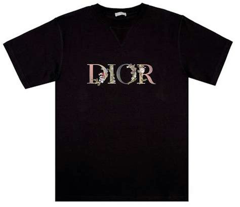 dior embroidered black dress shirt|christian Dior shirt black.